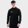 VX3 Fortis Quarter Zip Sweat Black/Red Front View